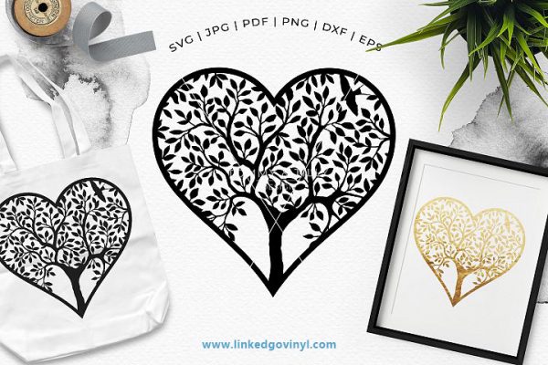 Heart Tree Free SVG Files