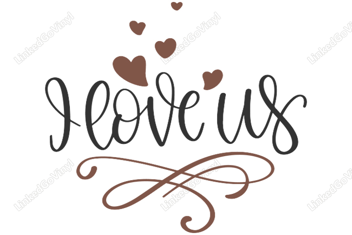 Download I Love Us Heart Free SVG Files | LinkedGo Vinyl