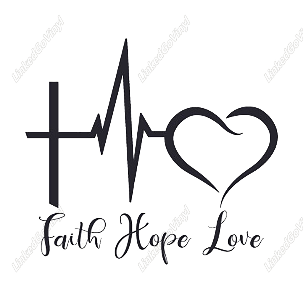 Design Free Faith Hope Love SVG Files - LinkedGo Vinyl