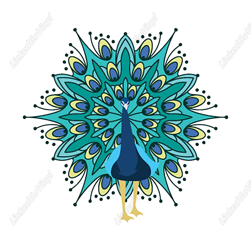 Download Peacock in Mandala Style with Color Craft Design ...