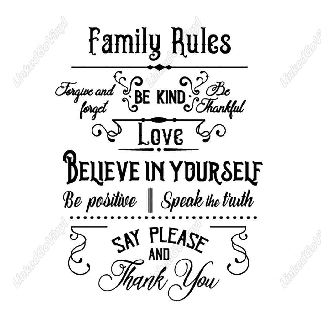 Download Design Free Family Rules Sign Graphics Svg Files Linkedgo Vinyl