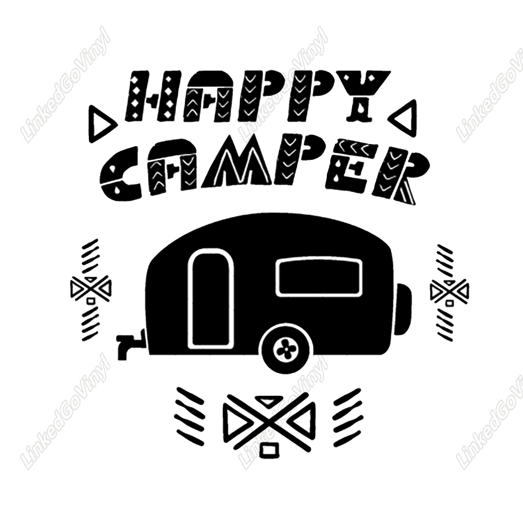 Design Free Happy Trails Camper SVG Files | LinkedGo Vinyl