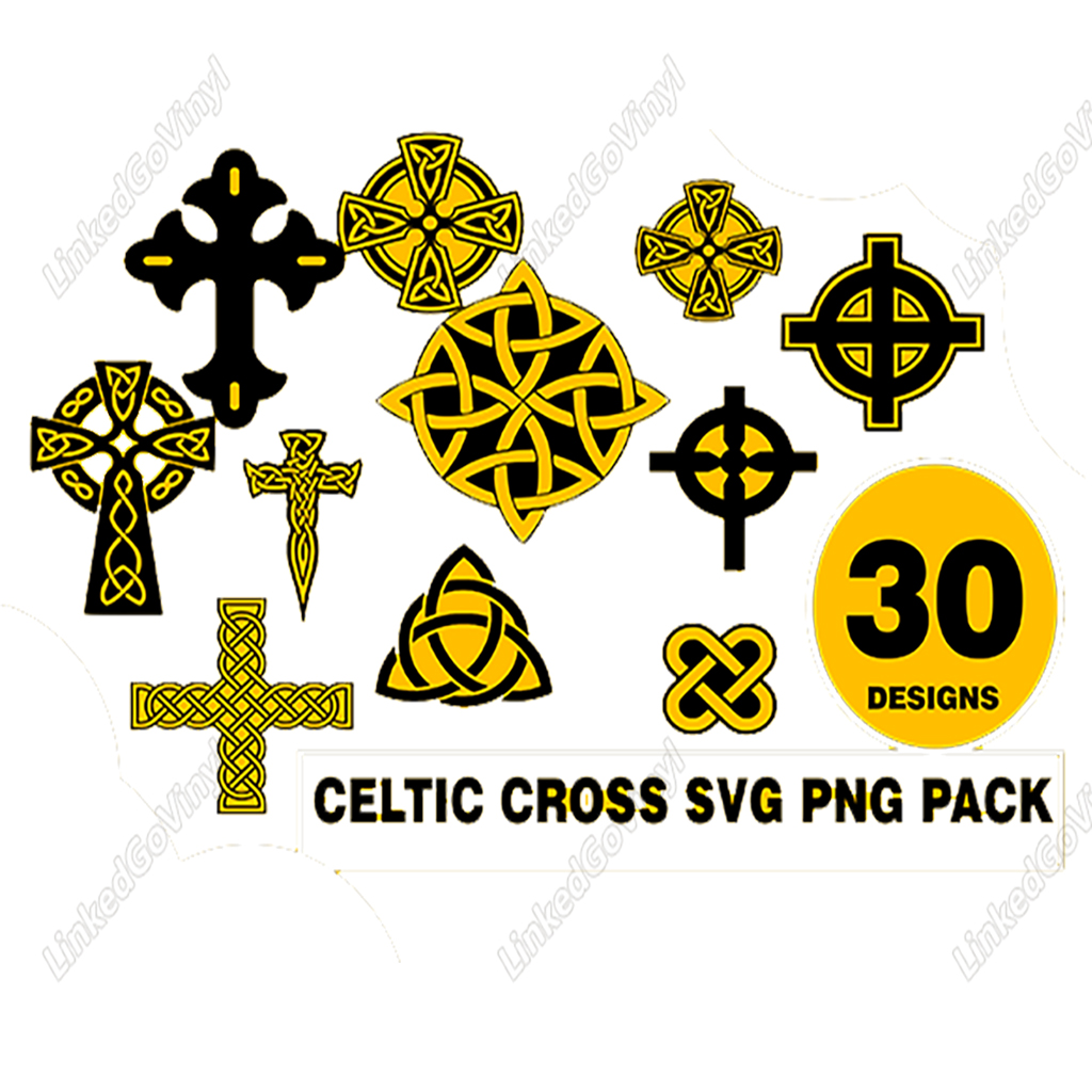 Celtic Cross Design Bundle Free Svg Files Linkedgo Vinyl