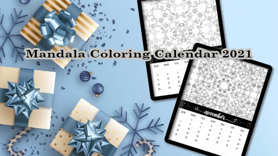 Mandala Coloring Calendar 2021