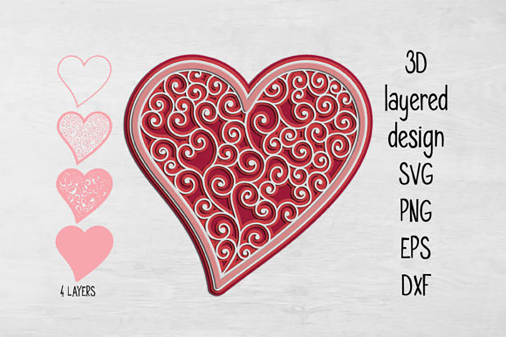 FREEBIE ♥ Heart Cards SVG Cut Files - Graciellie Design Digital