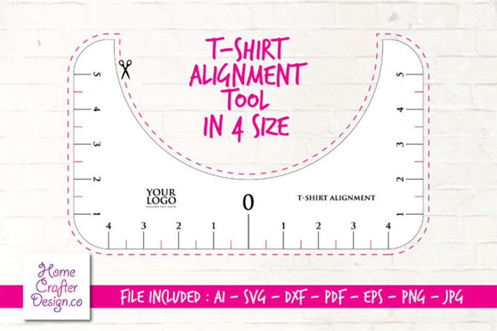 T-Shirt Alignment Tool - 4 Size Variation Free SVG Files - LinkedGo Vinyl